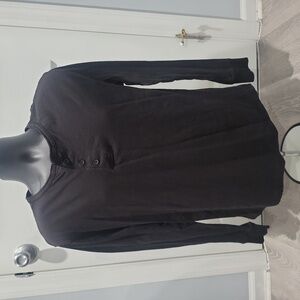 Alpha Beta Black Long Sleeve Shirt